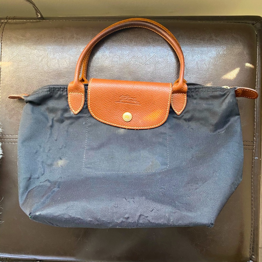 Small Black Long Champ bag